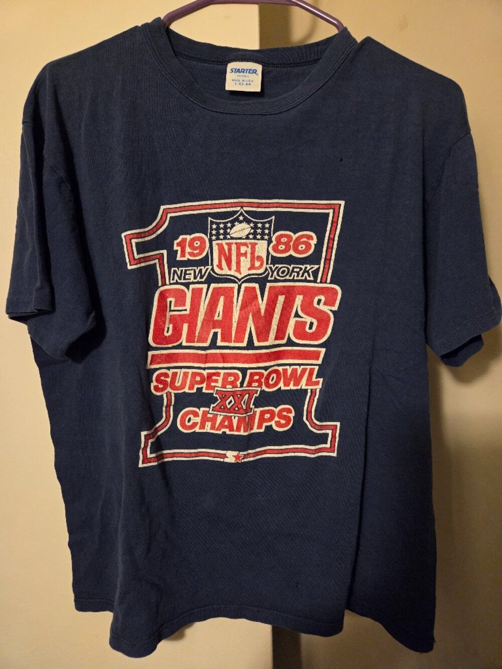Vintage ny giants 1986 tshirt large